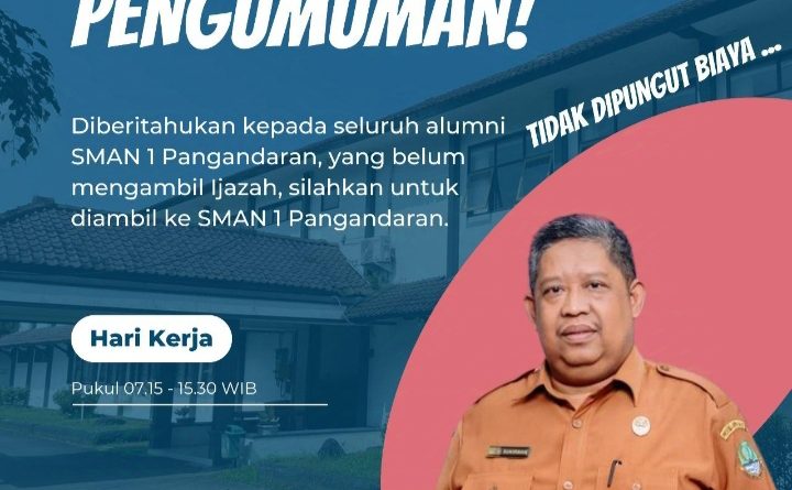 Pengumuman Penting dari Kepala SMA Negeri 1 Pangandaran