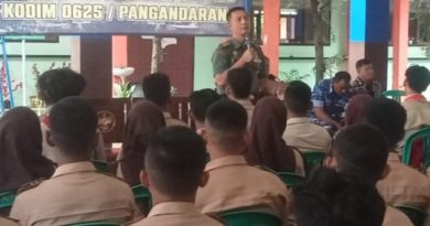 Kodim 0625/Pangandaran Gelar Sosialisasi Penerimaan Prajurit TNI AD