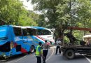 Laka Lantas Bus Pariwisata, Sat Lantas Polres Pangandaran Urai Kemacetan