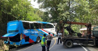 Laka Lantas Bus Pariwisata, Sat Lantas Polres Pangandaran Urai Kemacetan