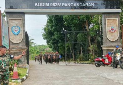 Jaga Kebugaran, Anggota Kodim 0625/Pangandaran Rutin Laksanakan Lari Pagi